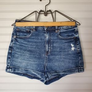 American Eagle Stretch Mom Jean Shorts, size 2